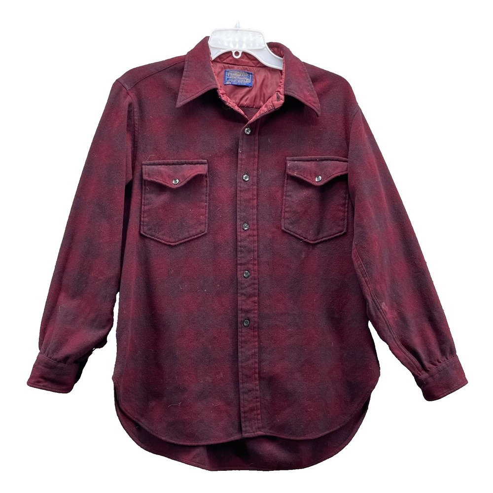 Vintage Pendleton 100% Wool Flannel Shirt Men's 16.5 Workwear Gorpcore Cabin USA